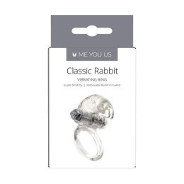 Pierścień- Me You Us Classic Rabbit Cock Ring Transparent Me You Us