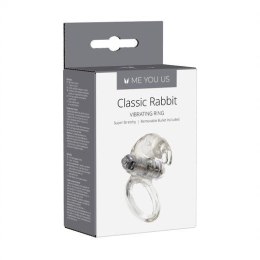 Pierścień- Me You Us Classic Rabbit Cock Ring Transparent Me You Us