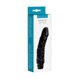 Wibrator-7,5"""""""" Perfect Pleasures Curved Veined Rambo Vibe ~ Black (2AA) Me You Us