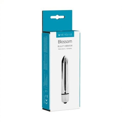 Wibrator- Me You Us Blossom 10 Mode Bullet Vibrator Silver Me You Us