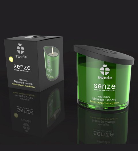 Swede - Senze Arousing Massage Candle Lemon Pepper Eucalyptus Swede