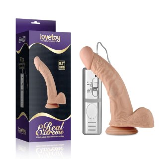 8.5"" Real Extreme Vibrating Dildo Flesh Lovetoy