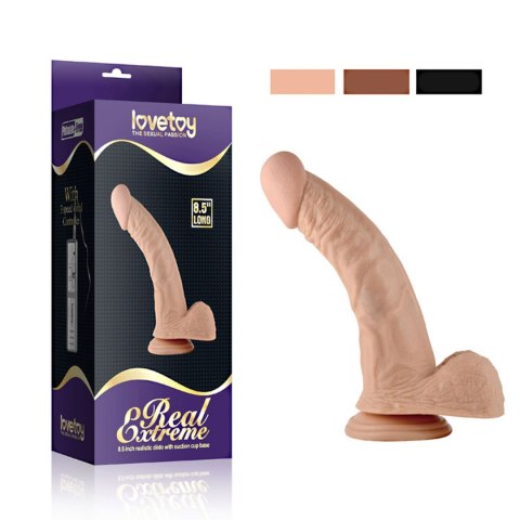 8.5"" Real Extreme Vibrating Dildo Flesh Lovetoy