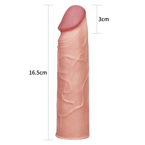 Add 1"" Pleasure X Tender Penis Sleeve Flesh Lovetoy