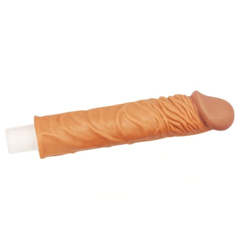 Add 2"" Pleasure X Tender Penis Sleeve Brown Lovetoy