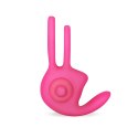 Power Clit Duo Silicone Cockring Pink Lovetoy