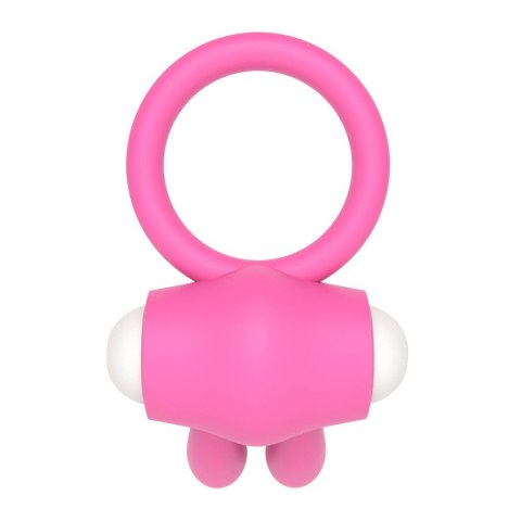 Power Clit Silicone Cockring Pink Lovetoy