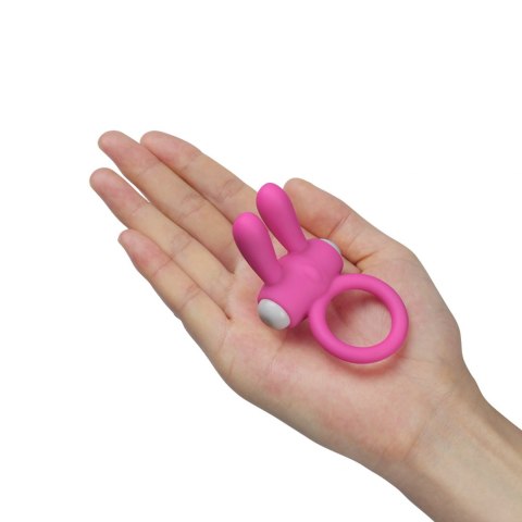 Power Clit Silicone Cockring Pink Lovetoy