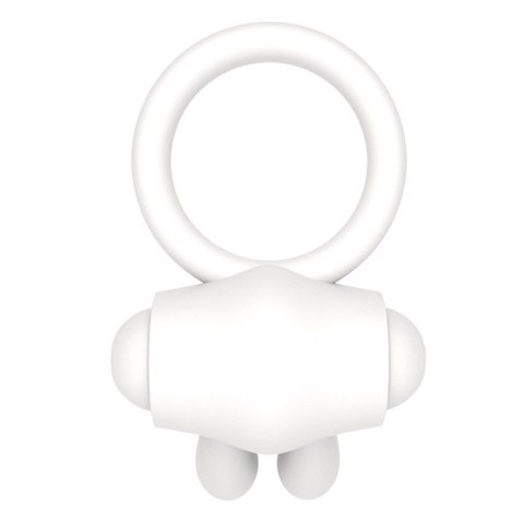 Power Clit Silicone Cockring White Lovetoy