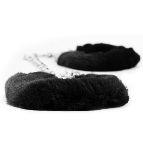 Fetish Pleasure Fluffy Leg Cuffs Black Lovetoy