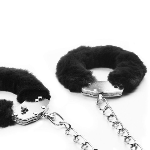 Fetish Pleasure Fluffy Leg Cuffs Black Lovetoy