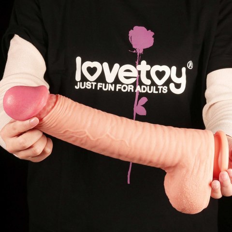 12"" Dual Layered Platinum Silicone Cock Lovetoy