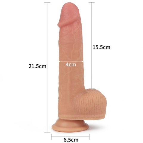 8.5"" Dual layered Silicone Rotating Nature Cock Anthony Lovetoy