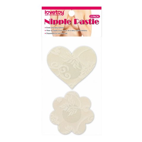 Lace Heart and Flower Nipple Pasties (2 Pack) Lovetoy