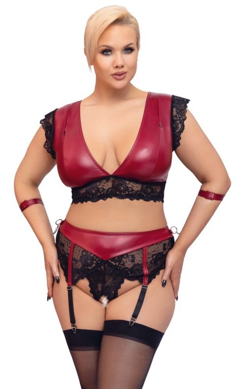 Komplet Biustonosz i Figi - Bra Set Bondage 3XL Cottelli BONDAGE