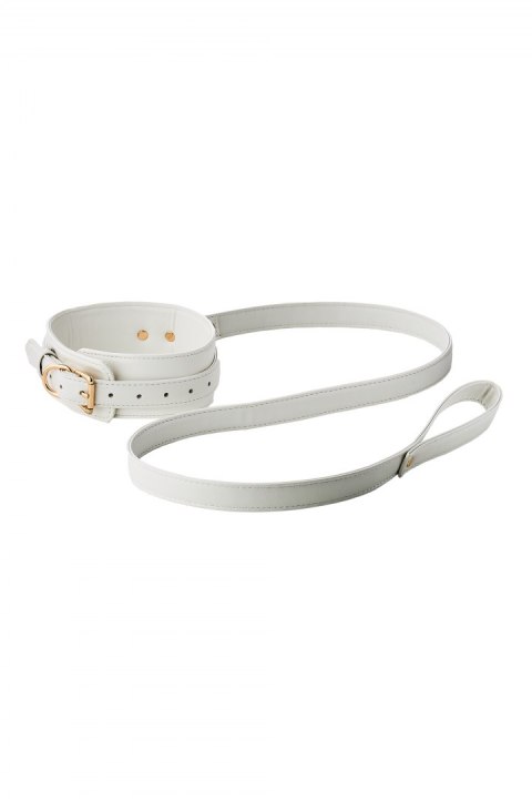 BLAZE ELITE COLLAR AND LEASH WHITE Dream Toys