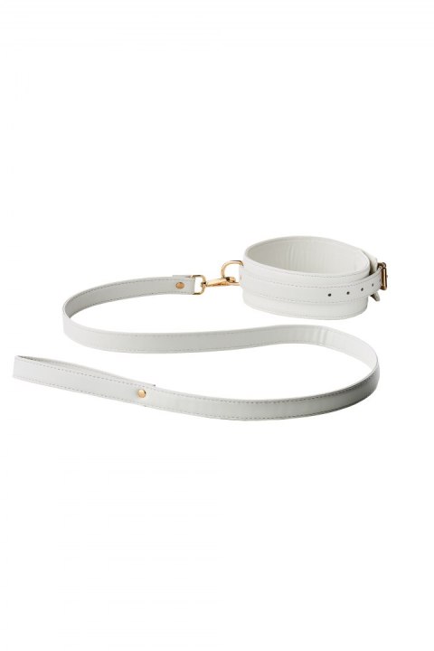 BLAZE ELITE COLLAR AND LEASH WHITE Dream Toys