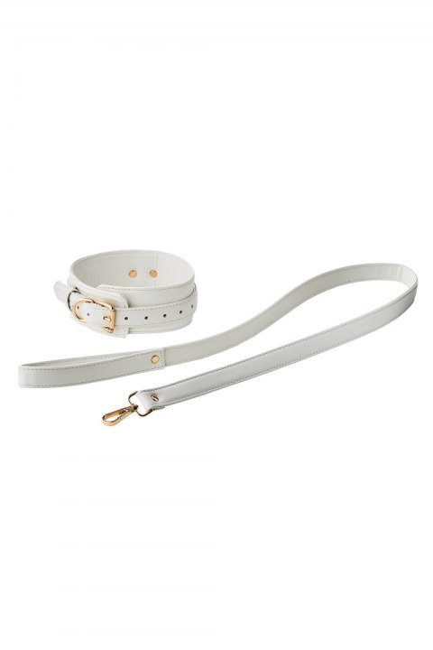 BLAZE ELITE COLLAR AND LEASH WHITE Dream Toys