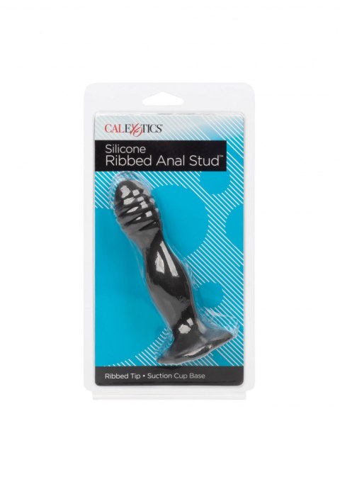 Ribbed Anal Stud Black Calexotics