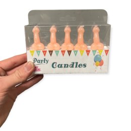 Świeczki-Party Penis Candles 5pcs Pack Flesh Kinky Pleasure