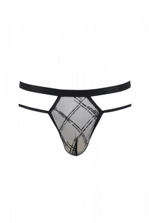 Stringi - 029 THONG COLLIN black XXL/XXXL - Passion Casmir