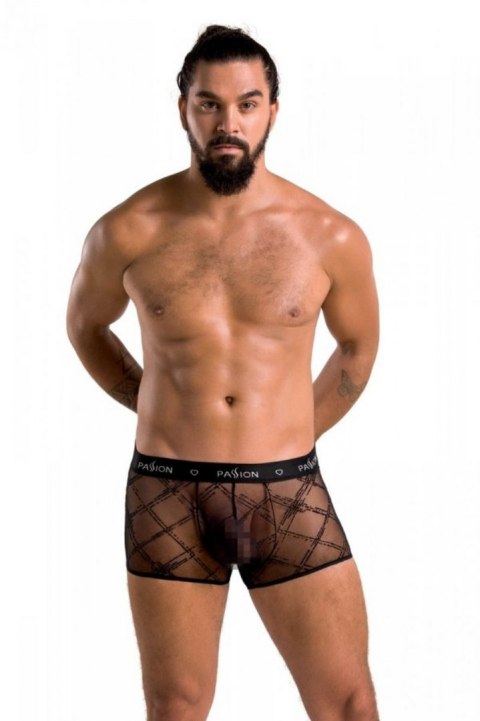 Prześwitujące Boxerki - 032 SHORT JAMES black XXL/XXXL - Passion Casmir