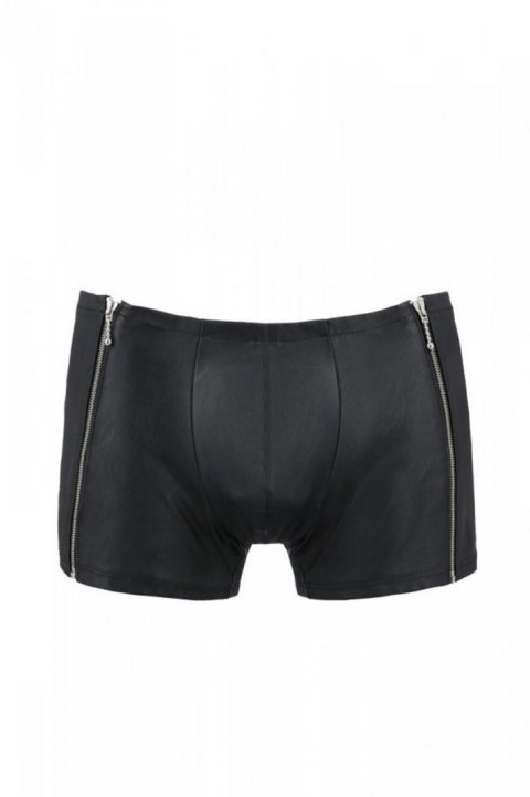 Boxerki z zamkami - 049 SHORT MATT black L/XL - Passion Casmir