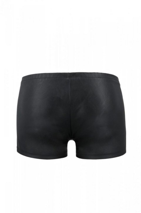 Boxerki z zamkami - 049 SHORT MATT black L/XL - Passion Casmir
