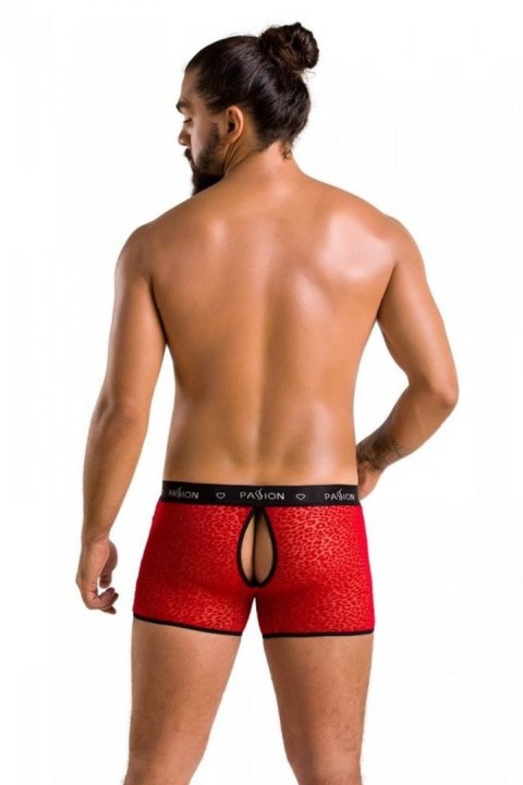 Boxerki z otwartym tyłem - 046 SHORT PARKER red S/M - Passion Casmir