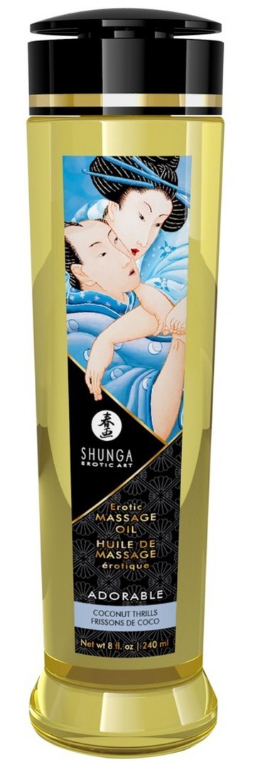 Wegański olejek do masażu - Massage Oil Adorable Coconut Thrills Shunga