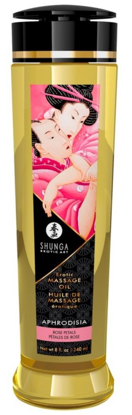 Wegański olejek do Masażu - Massage Oil Aphrodisia ROSE PETALS Shunga