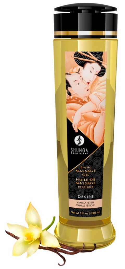 Wegański olejek do masażu - Massage Oil Desire VANILLA FETISH Shunga