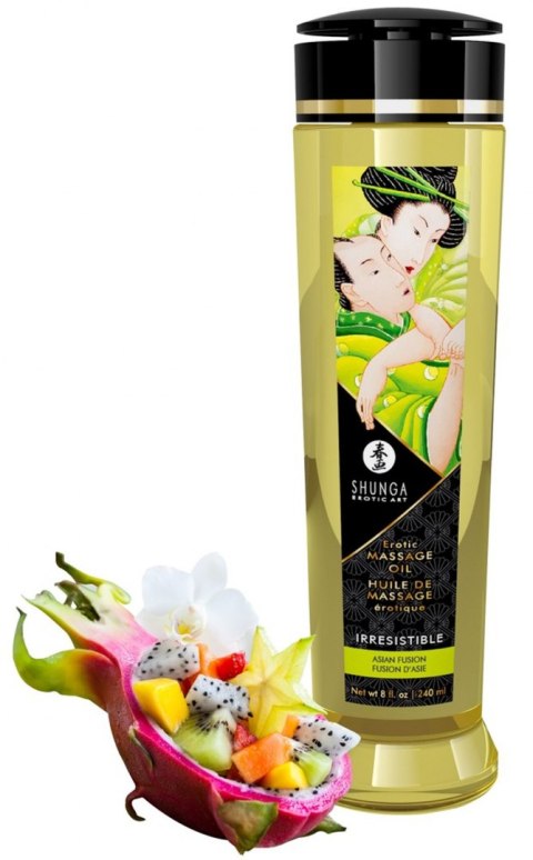 Wegański olejek do masażu - Massage Oil Irresistible ASIAN FUSION Shunga