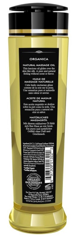 Jadalny olejek do masażu - Massage Oil Organica AROMA & FRAGRANCE FREE Shunga