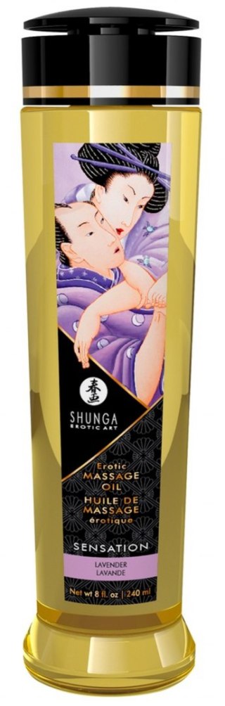 Wegański olejek do masażu - Massage Oil Sensation Lavender Shunga