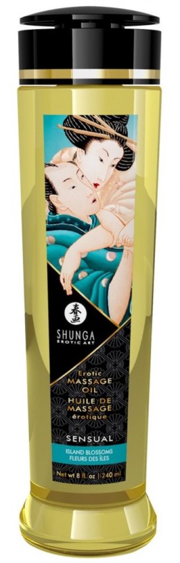 Wegański olejek do masażu - Massage Oil Sensual ISLAND BLOSSOMS Shunga