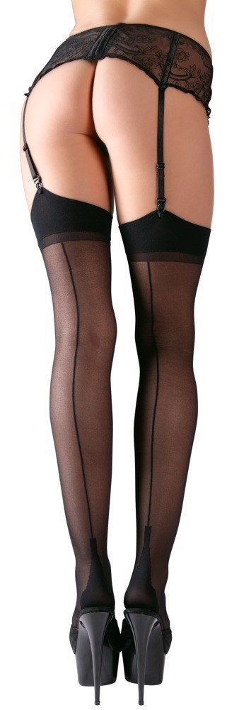 Stockings with seam black 6 ORION