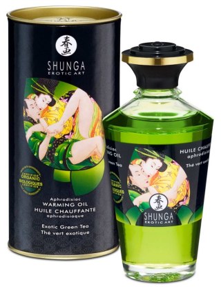 Rozgrzewający Olejek do Masażu - Warming Oil Exotic Green Tea Shunga