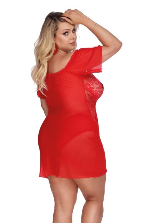 Czerwona Halka z tiulu - CAMARI RED (CHEMISE/HALKA) L+ Anais