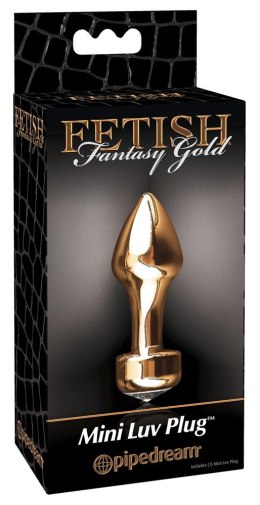 FFS Gold Mini Luv Plug Gold Fetish Fantasy Gold