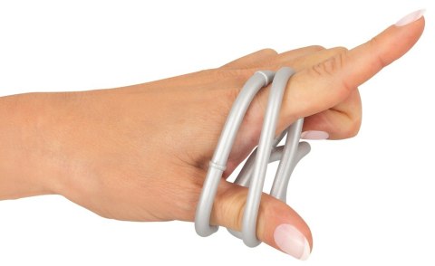 Metallic Silicone Triple Ring You2Toys