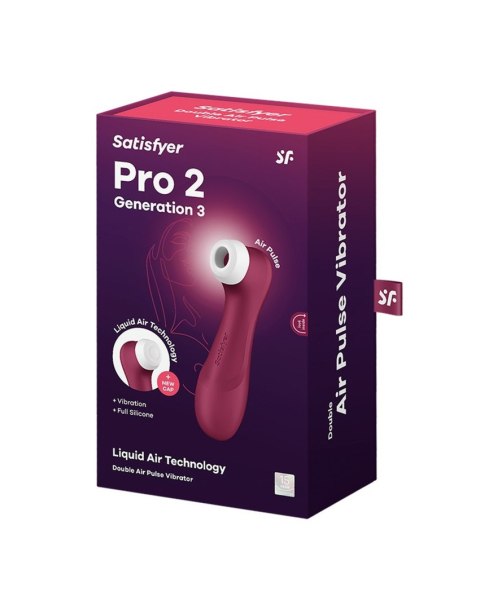 Pro 2 Generation 3 with Liquid Air wine red Satisfyer