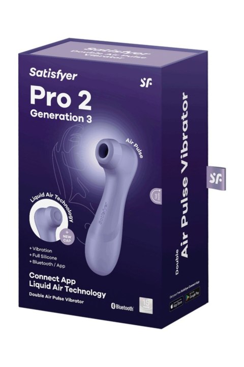 Pro 2 Generation 3with Liquid Air Technology, Vibration and Bluetooth/App lilac Satisfyer