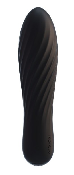 Wodoodporny mały wibrator - Tulip Black Svakom