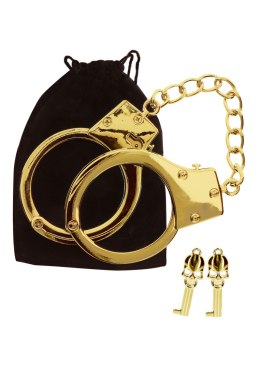 Złote Kajdanki - Gold Plated BDSM Handcuffs TABOOM
