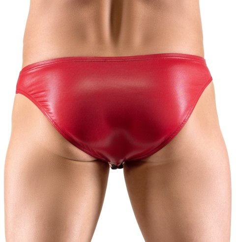 Błyszczące czerwone Męskie Figi - Men's Briefs XL Svenjoyment