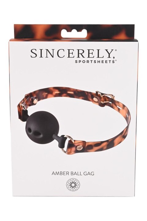 SPORTSHEETS AMBER BALL GAG Sportsheets