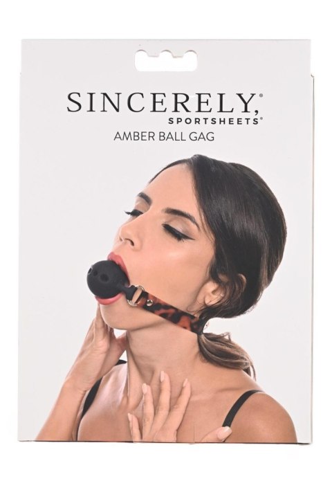 SPORTSHEETS AMBER BALL GAG Sportsheets