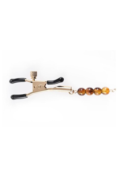 SPORTSHEETS AMBER BEADED NIPPLE CLAMPS Sportsheets