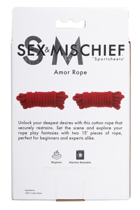 SPORTSHEETS SM AMOR ROPE Sportsheets